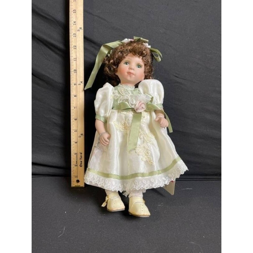 Pioneer Dolls Brand 12 Inch Porcelain Doll "Sharon"